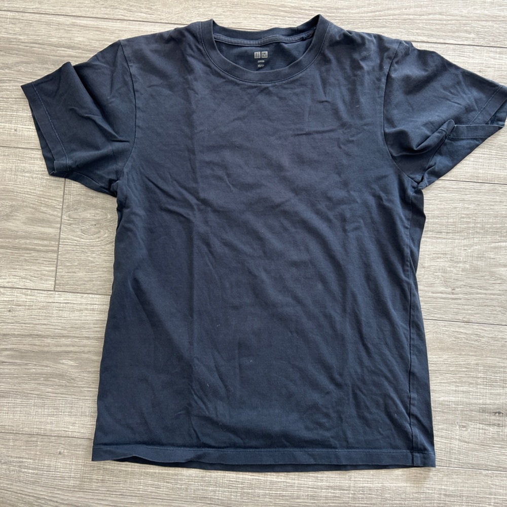 Uniqlo Supima Cotton Navy T-Shirt | XS Classic Crewneck